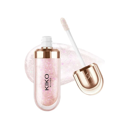 Original Kiko 3D Mirror Lip Glaze Waterproof Non Fading and Non Stick Cup Gentle Bean Paste Color Fine Shiny Point Charm Red