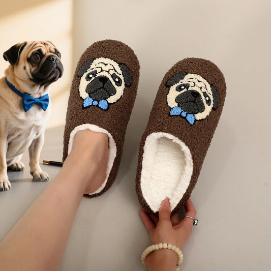 Pantufa Feminina Pelúcida Bordada inverno